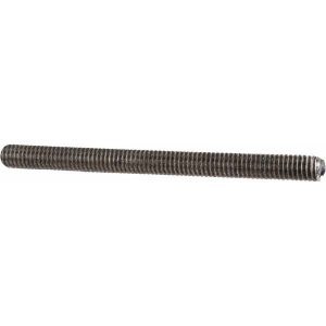 ALL AMERICA THREADED PRODUCTS General-Purpose Threaded Rod: #10-32, 3' OAL, Stainless Steel, Plain Finish 23301