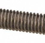 ALL AMERICA THREADED PRODUCTS General-Purpose Threaded Rod: 3/8-16, 3' OAL, Stainless Steel, Plain Finish 7818
