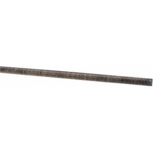 ALL AMERICA THREADED PRODUCTS General-Purpose Threaded Rod: 1/4-28, 3' OAL, Stainless Steel, Plain Finish 88001