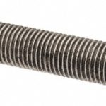 ALL AMERICA THREADED PRODUCTS General-Purpose Threaded Rod: 3/8-24, 3' OAL, Stainless Steel, Plain Finish 10343