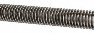 ALL AMERICA THREADED PRODUCTS General-Purpose Threaded Rod: 1/2-13, 3' OAL, Alloy Steel, Bright/Uncoated Finish 05113