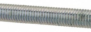 ALL AMERICA THREADED PRODUCTS General-Purpose Threaded Rod: 1/4-28, 3' OAL, Low-Carbon Steel, Zinc Finish 2333