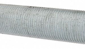 ALL AMERICA THREADED PRODUCTS General-Purpose Threaded Rod: 1-14, 3' OAL, Low-Carbon Steel, Zinc Finish 20311