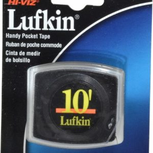 LUFKIN Tape Measure: 10' Long, 1/4" Width, Yellow Blade W6110