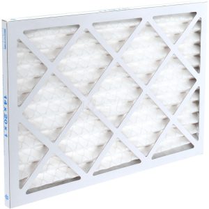 PRO-SOURCE Pleated Air Filter: Wire-Backed Pleated, MERV 8, Synthetic, 35% Efficient, 14" High, 20" Wide, 1" Deep PRO10369