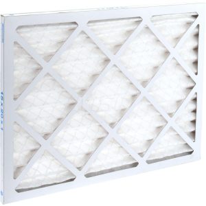 PRO-SOURCE Pleated Air Filter: Wire-Backed Pleated, MERV 8, Synthetic, 35% Efficient, 15" High, 20" Wide, 1" Deep PRO10371