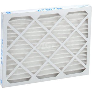 PRO-SOURCE Pleated Air Filter: Wire-Backed Pleated, MERV 8, Synthetic, 35% Efficient, 16" High, 20" Wide, 2" Deep PRO10384