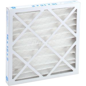PRO-SOURCE Pleated Air Filter: Wire-Backed Pleated, MERV 8, Synthetic, 35% Efficient, 16" High, 16" Wide, 2" Deep PRO10420