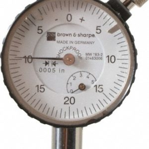 TESA BROWN & SHARPE Dial Drop Indicator: 0.2500" Max Measurement, 0-25-0 Dial Reading 14.83006