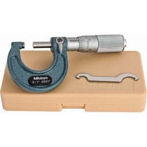 MITUTOYO Mechanical Outside Micrometer: 1" Range, 0.0001" Graduation 103-135