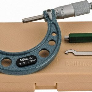 MITUTOYO Mechanical Outside Micrometer: 3" Range, 0.0001" Graduation 103-217