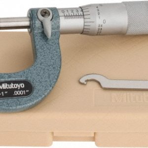 MITUTOYO Mechanical Outside Micrometer: 1" Range, 0.0001" Graduation 103-260