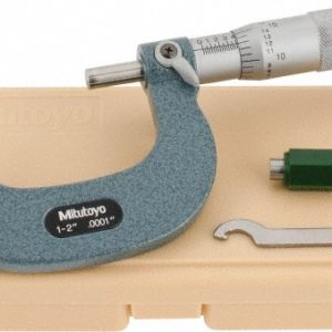 MITUTOYO Mechanical Outside Micrometer: 2" Range, 0.0001" Graduation 103-262