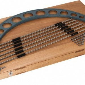 MITUTOYO Mechanical Interchangeable Anvil Micrometer: 24 to 30" Range, 6 Anvils 104-203