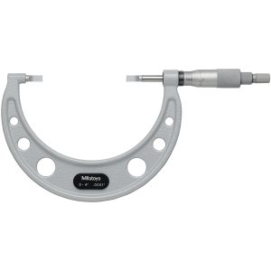 MITUTOYO Blade Micrometer: Mechanical, 3 to 4" 122-128-10