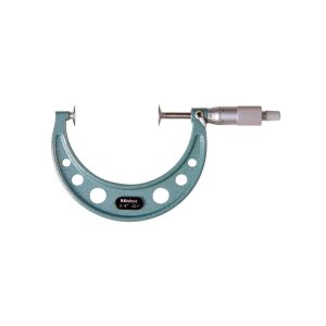 MITUTOYO 3 to 4 Inch, 0.001 Inch Graduation, Ratchet Stop Thimble, Mechanical Disc Micrometer 123-128