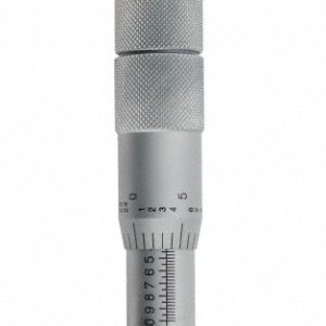 MITUTOYO Mechanical Depth Micrometer: 4'' Range, 4 Rods, Satin Chrome Finish 129-127