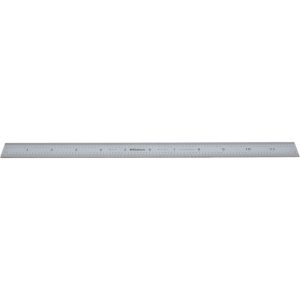 MITUTOYO Steel Rule: 12" OAL, English & Metric Graduation, Rigid, 1" OAW 182-125