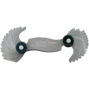 MITUTOYO 30 Leaf, 4 to 42 TPI Range, Screw Pitch Gage 188-111