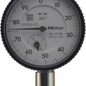 MITUTOYO Dial Drop Indicator: 0.2500" Max Measurement, 0-100 Dial Reading, 0.001000" Accuracy 1410A