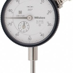 MITUTOYO Dial Drop Indicator: 1.0000" Max Measurement, 0-100 Dial Reading, 0.002000" Accuracy 2416A