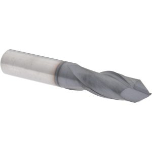 ACCUPRO Drill Mill: 7/16" Dia, 1" LOC, 2 Flutes, 90 &deg; Point, Solid Carbide SAMG1414DPPLALT