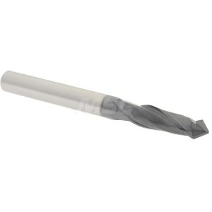 ACCUPRO Drill Mill: 1/4" Dia, 3/4" LOC, 2 Flutes, 90 &deg; Point, Solid Carbide SAMG808DPPLALTI