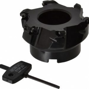 SECO 3.15" Cut Diam, 1" Arbor Hole, 0.138" Max Depth of Cut, 43&deg; Indexable Chamfer & Angle Face Mill 00086840