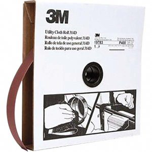 3M 1" x 50 Yd 400 Grit Aluminum Oxide Shop Roll 7000118505
