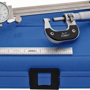VALUE COLLECTION Machinist Caliper & Micrometer Kit: 3 pc 0636704 IN CASE