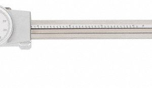 TESA BROWN & SHARPE Dial Caliper: 6", 0.001000" Graduation, 0.1" per Revolution, Stainless Steel Jaws 599-579-4