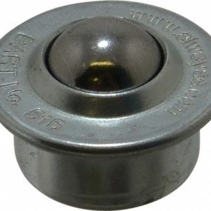 SKF Ball Transfer: 15 mm Ball Dia, Carbon Steel, Round Base BT 515-0-13