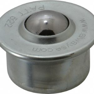 SKF Ball Transfer: 22 mm Ball Dia, Carbon Steel, Round Base BT 522-0-13
