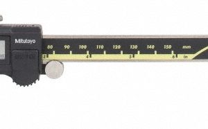 MITUTOYO Electronic Caliper: 150.00 mm, 6", 0.01 mm, 0.0005" Resolution, +/-0.02 mm, +/-0.0010" Accuracy, Data Output, Stainless Steel 500-171-30