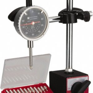 TESA BROWN & SHARPE Dial Indicator & Base Kit: 0-100 Dial Reading BDS ITEM