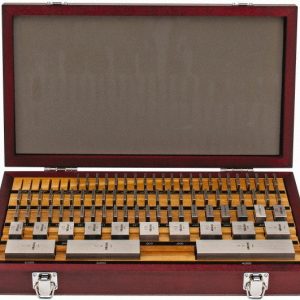 MITUTOYO Gage Block Set: 0.05 to 4'' Range, 81 Pc, Steel 516-402-26