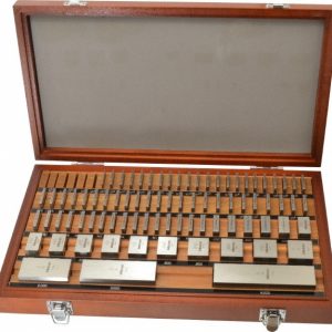 MITUTOYO Gage Block Set: 0.05 to 4'' Range, 81 Pc, AS-1 Grade, Steel 516-403-26