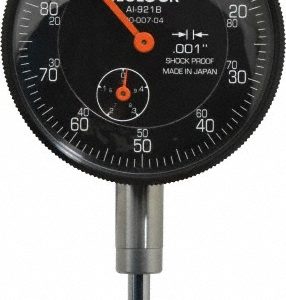 TECLOCK Dial Drop Indicator: 1" Range, 0-100 Dial Reading, 0.001" Graduation, 2-11/64" Dial Dia AI-921B