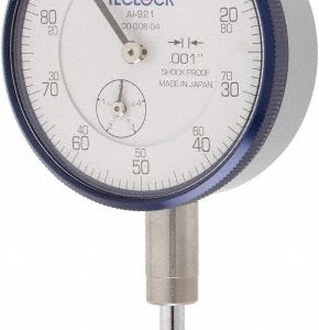 TECLOCK Dial Drop Indicator: 1.0000" Max Measurement, 0-100 Dial Reading, 0.001400" Accuracy AI-921