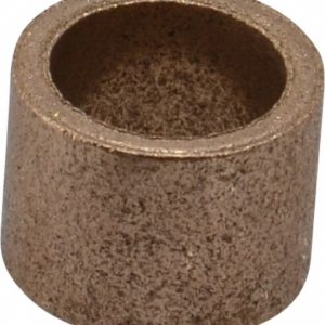BOSTON GEAR Sleeve Bearing: 3/8" ID, 1/2" OD, 3/8" OAL, Oil Impregnated Bronze 34634