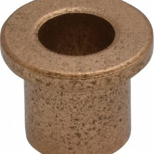 BOSTON GEAR Flanged Sleeve Bearing: 5/16" ID, 7/16" OD, 1/2" OAL, Oil Impregnated Bronze 69191