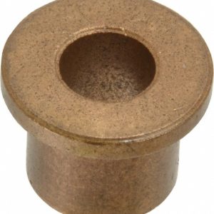 BOSTON GEAR Flanged Sleeve Bearing: 5/16" ID, 1/2" OD, 1/2" OAL, Oil Impregnated Bronze 35544