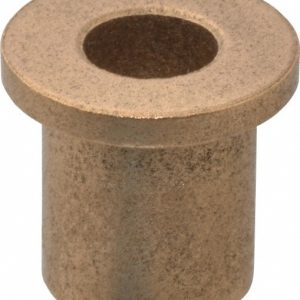 BOSTON GEAR Flanged Sleeve Bearing: 5/16" ID, 1/2" OD, 5/8" OAL, Oil Impregnated Bronze 35546