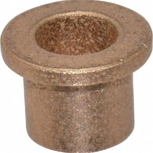 BOSTON GEAR Flanged Sleeve Bearing: 3/8" ID, 1/2" OD, 1/2" OAL, Oil Impregnated Bronze 35552