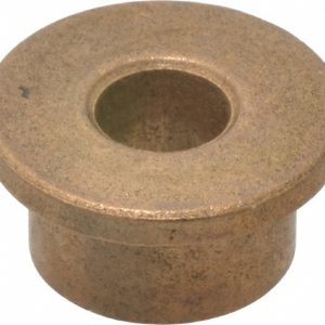 BOSTON GEAR Flanged Sleeve Bearing: 3/8" ID, 3/4" OD, 1/2" OAL, Oil Impregnated Bronze 35572