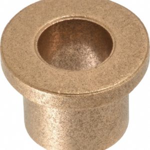 BOSTON GEAR Flanged Sleeve Bearing: 7/16" ID, 5/8" OD, 5/8" OAL, Oil Impregnated Bronze 35574