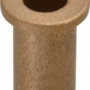BOSTON GEAR Flanged Sleeve Bearing: 7/16" ID, 5/8" OD, 1-1/4" OAL, Oil Impregnated Bronze 35576