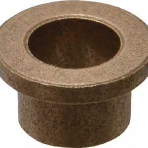 BOSTON GEAR Flanged Sleeve Bearing: 1/2" ID, 5/8" OD, 1/2" OAL, Oil Impregnated Bronze 35578