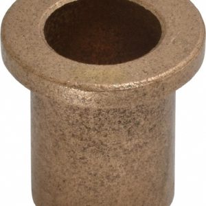 BOSTON GEAR Flanged Sleeve Bearing: 1/2" ID, 5/8" OD, 7/8" OAL, Oil Impregnated Bronze 69201