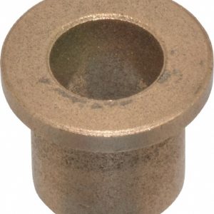 BOSTON GEAR Flanged Sleeve Bearing: 1/2" ID, 11/16" OD, 3/4" OAL, Oil Impregnated Bronze 35594